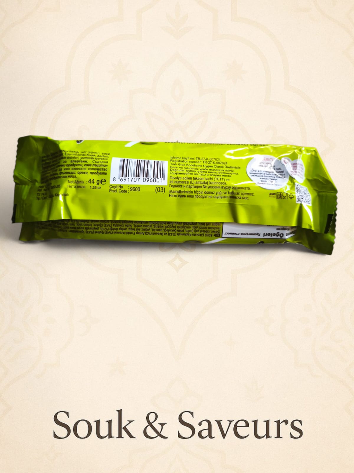 Chocolat Nuttymax à la Pistache – Crème de pistache (44 g)