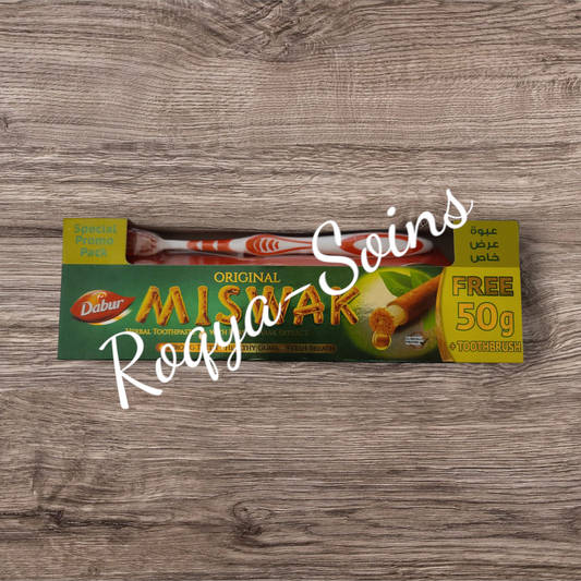 Dentifrice Miswak ( 50 gr offert + brosse à dent )