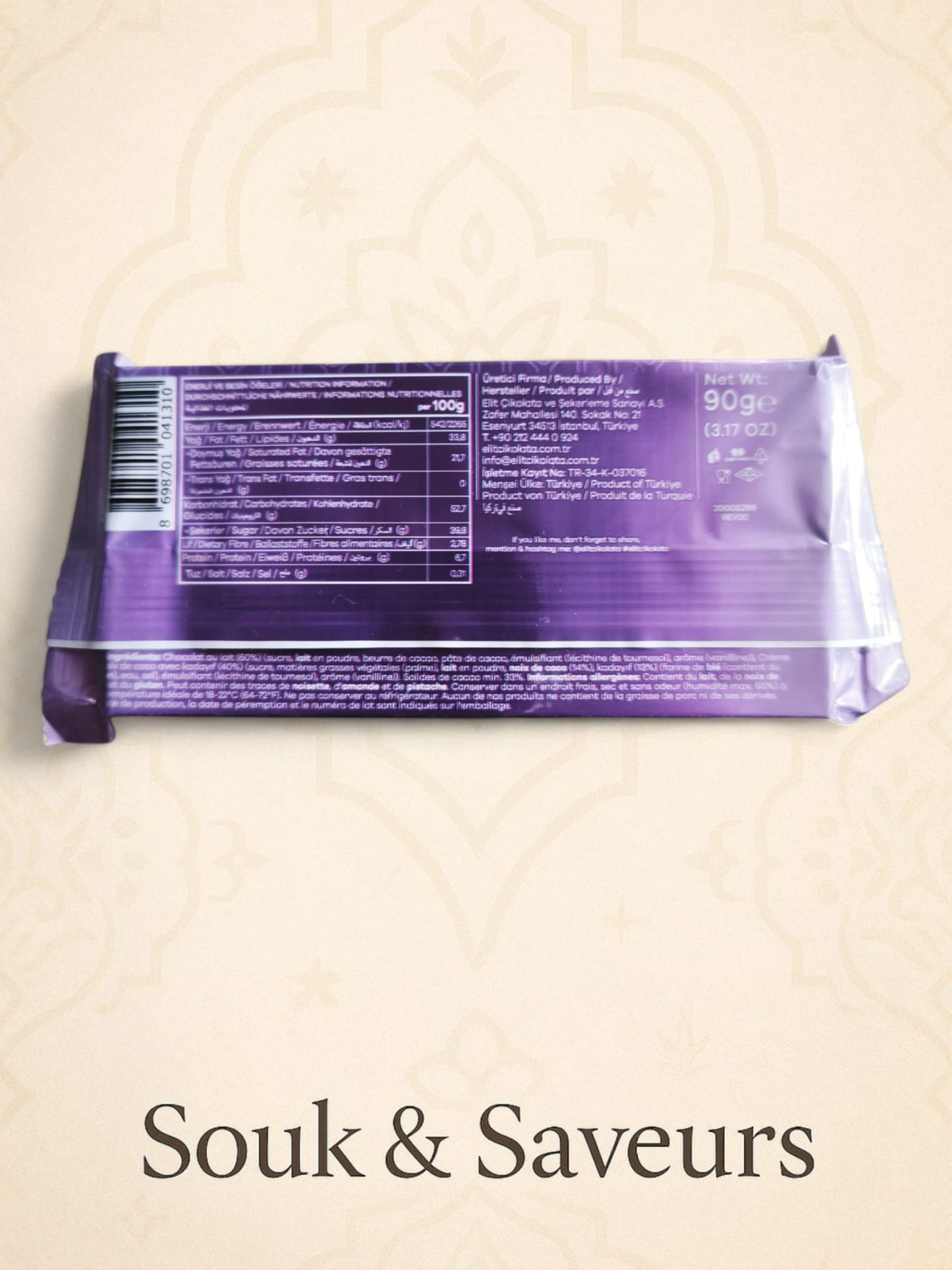 Chocolat Elit “The Taste of Dubai” – Coco & Kadayif (90 g)