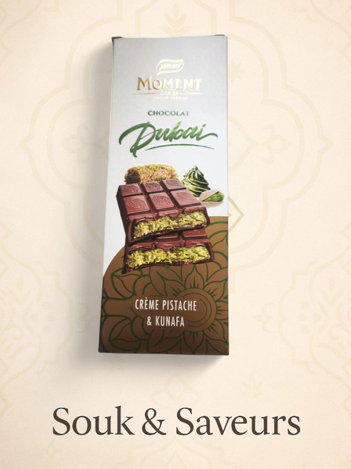 Chocolat Dubai – Crème Pistache & Kunafa - 150gr