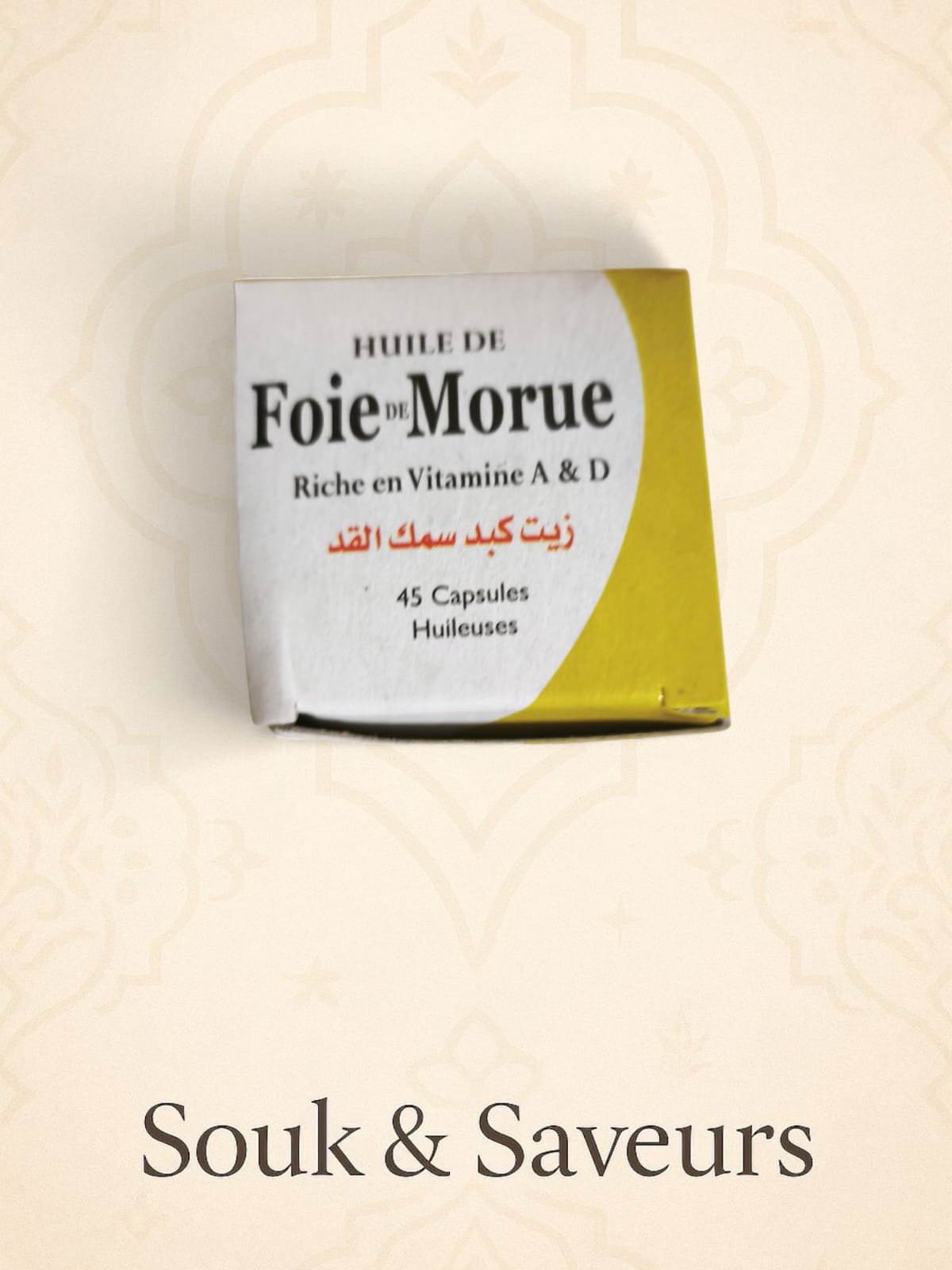 Gelules Huile de Foie de Morue – boite de 45 unités