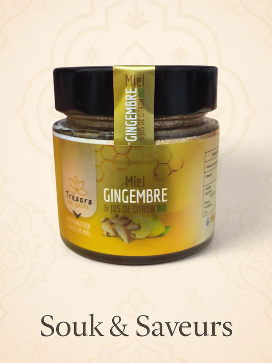 Miel Gingembre & Jus de Citron Bio - 250 gr