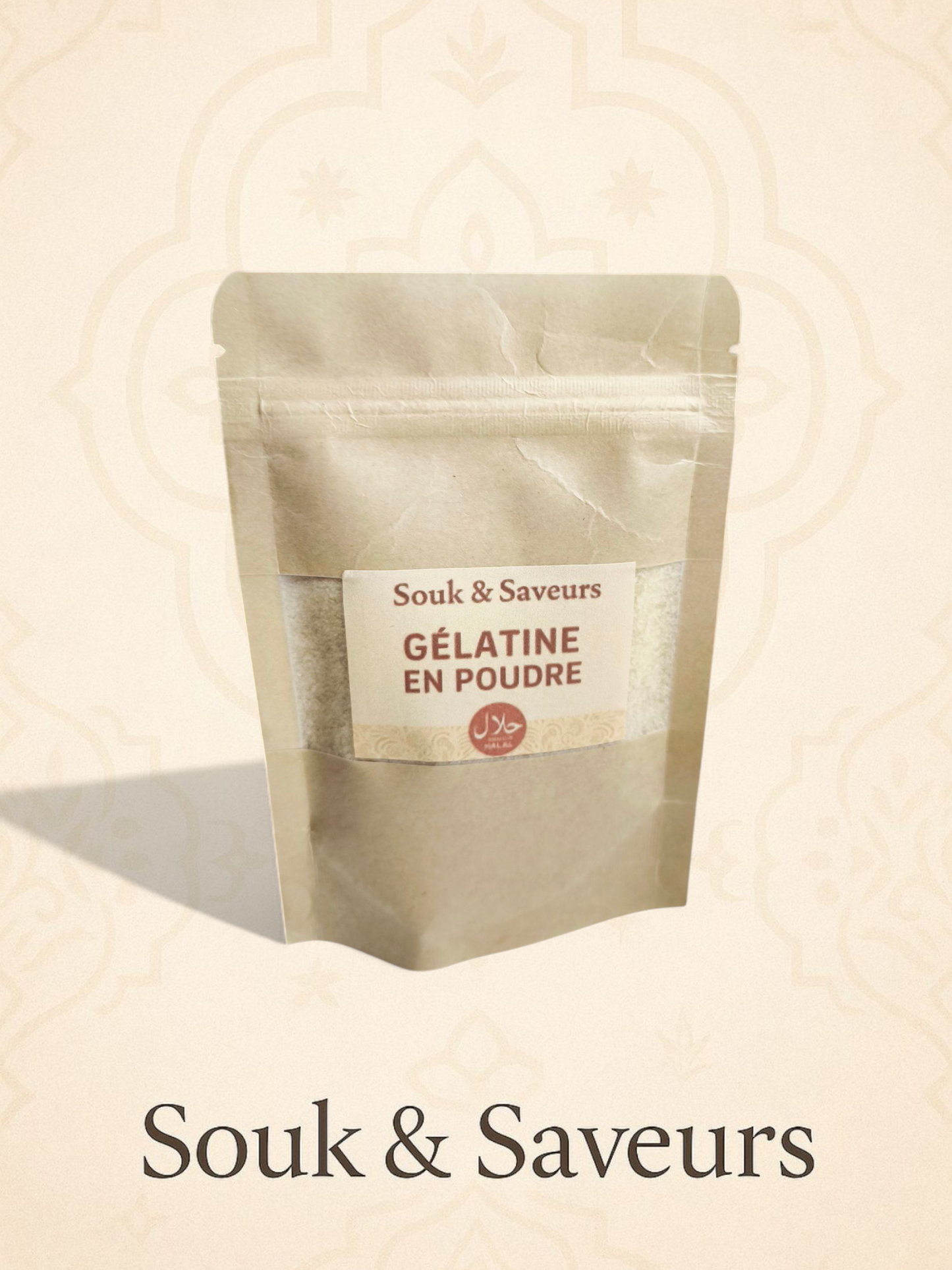 Gélatine en Poudre Halal 50g –  Épaississant Naturel