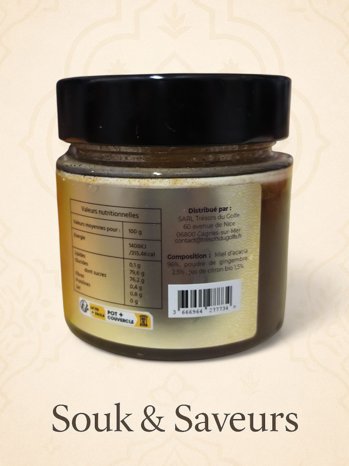 Miel Gingembre & Jus de Citron Bio - 250 gr